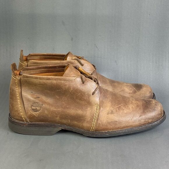 Timberland Earthkeepers Men's Brown Leather Ankle Boots Size 12 - Picture 1 of 8